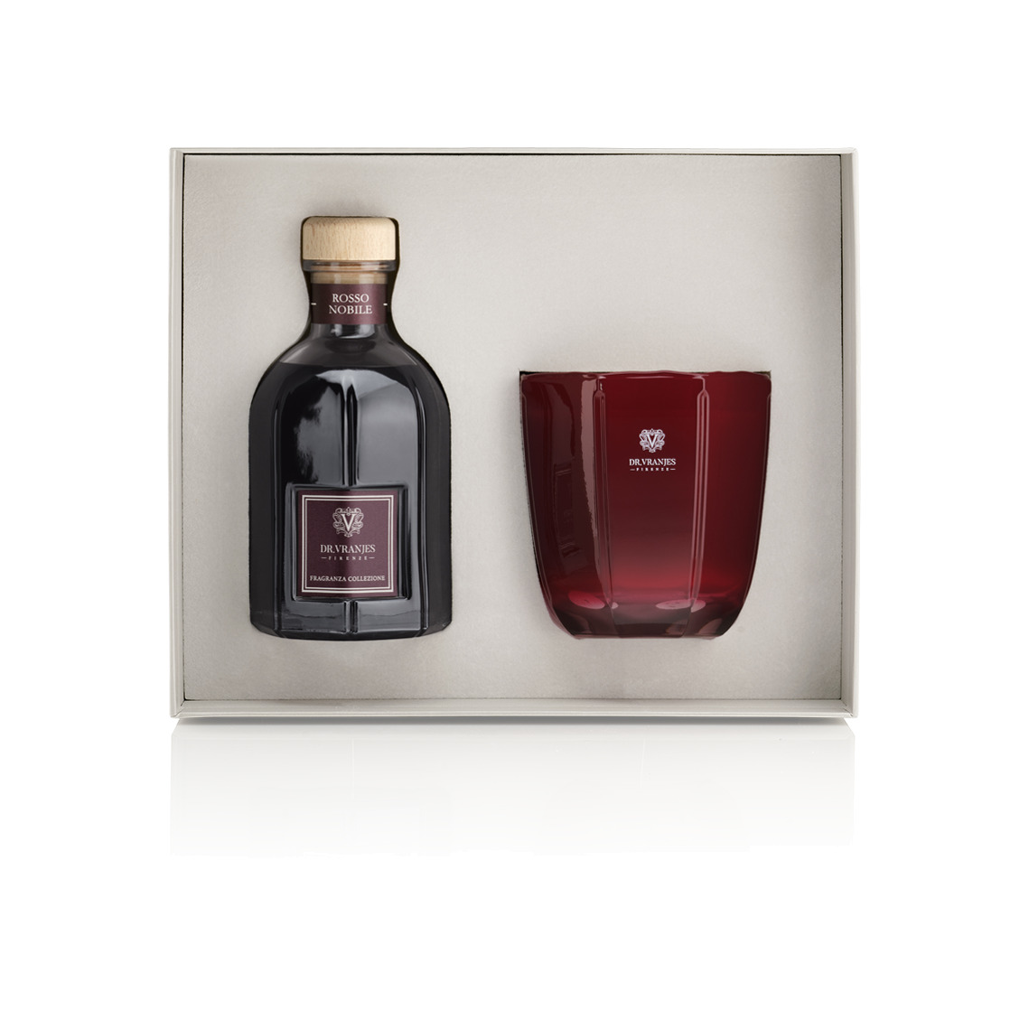 Набор Rosso Nobile: Диффузор 500мл + Свеча Red Tourmaline 500г купить в VISAGEHALL