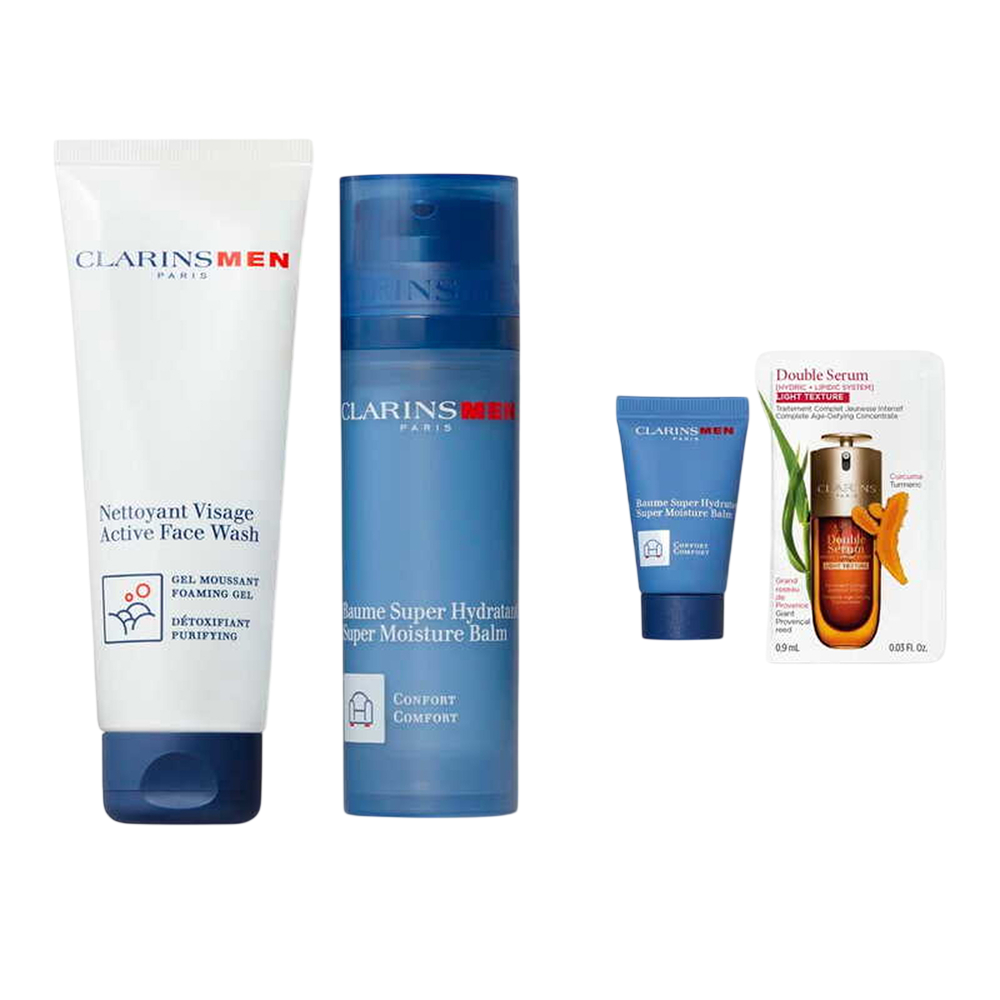 Подарочный набор для ухода за мужской кожи Clarins Men 