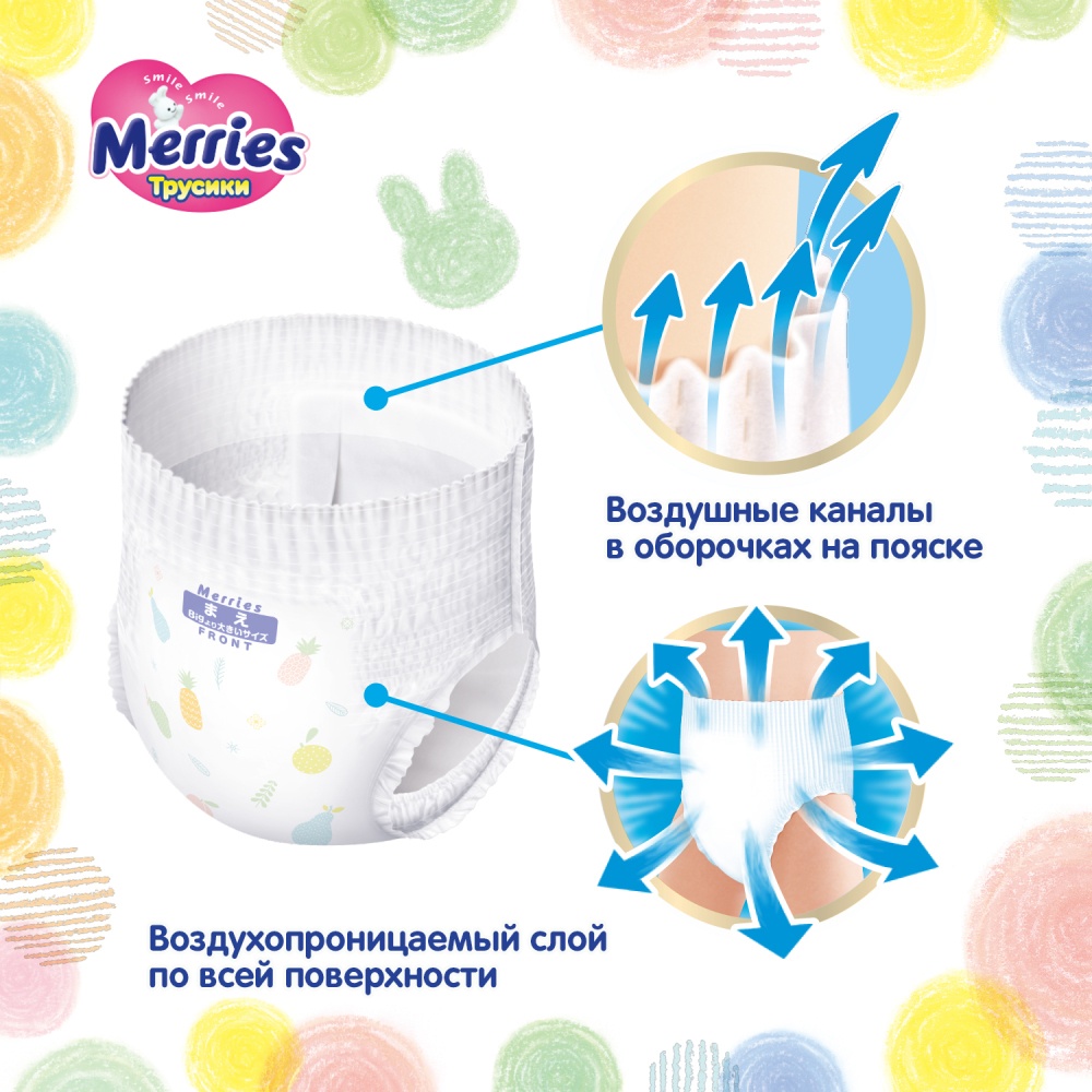 Трусики-подгузники для детей XXL 15-28кг купить в VISAGEHALL