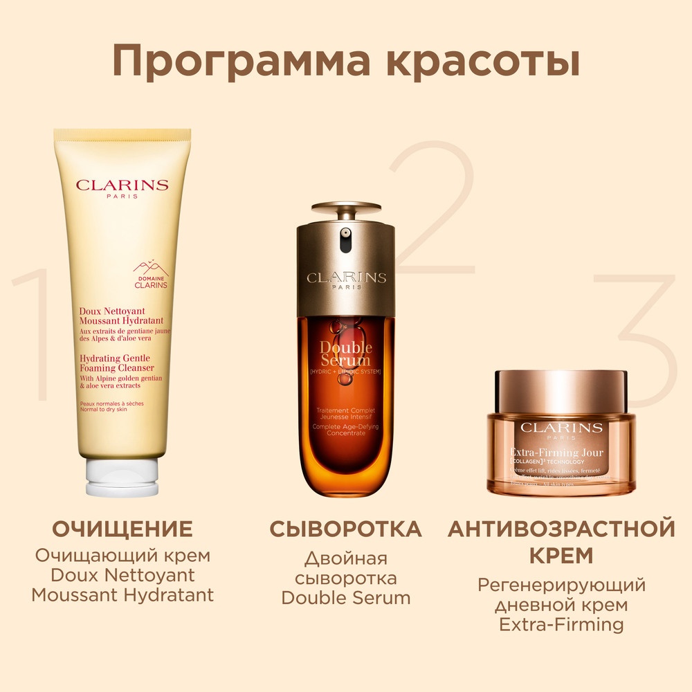 Сыворотка для лица двойная комплексная омолаживающая Double Serum