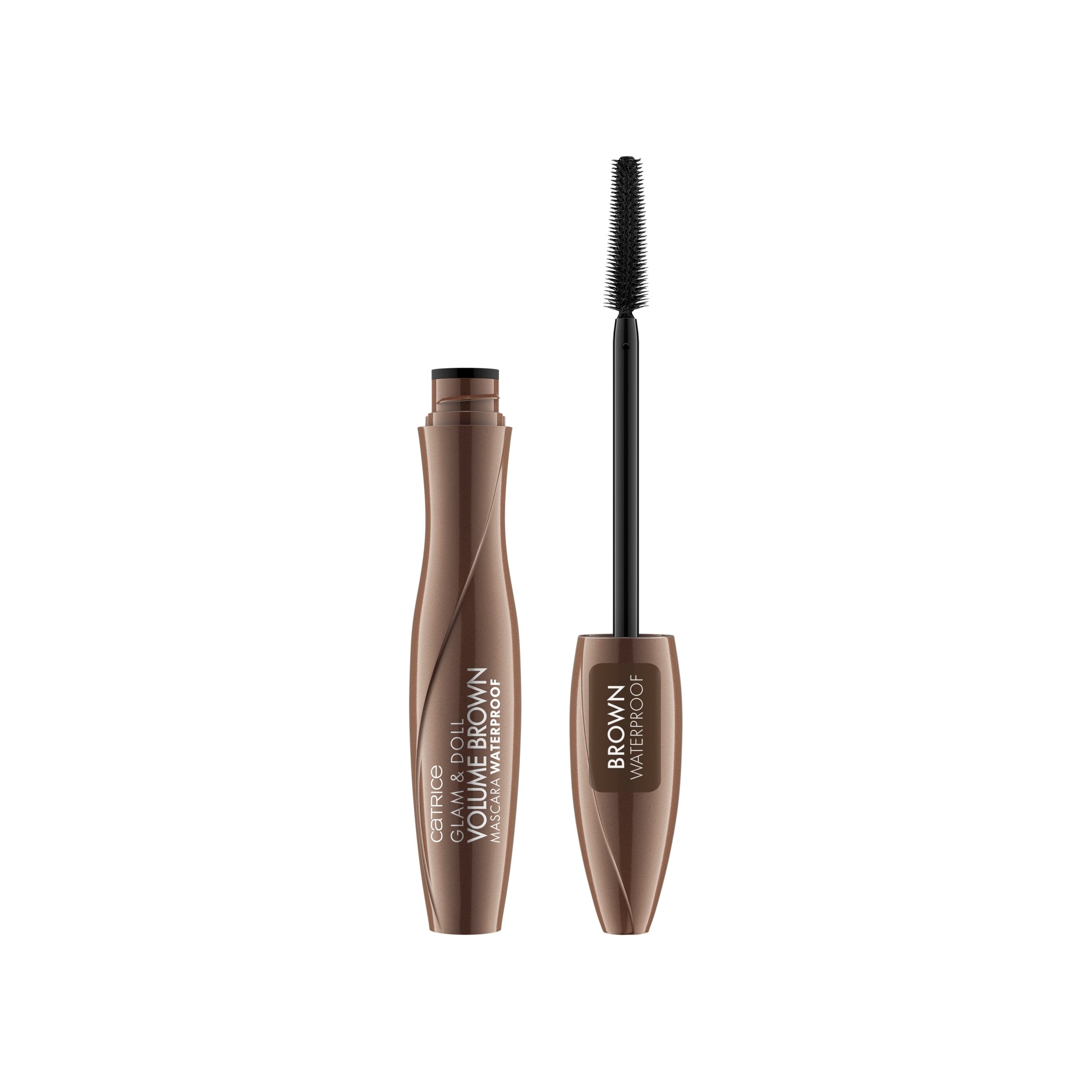 Тушь коричневая водостойкая Glam & Doll Volume Mascara Waterproof купить в VISAGEHALL
