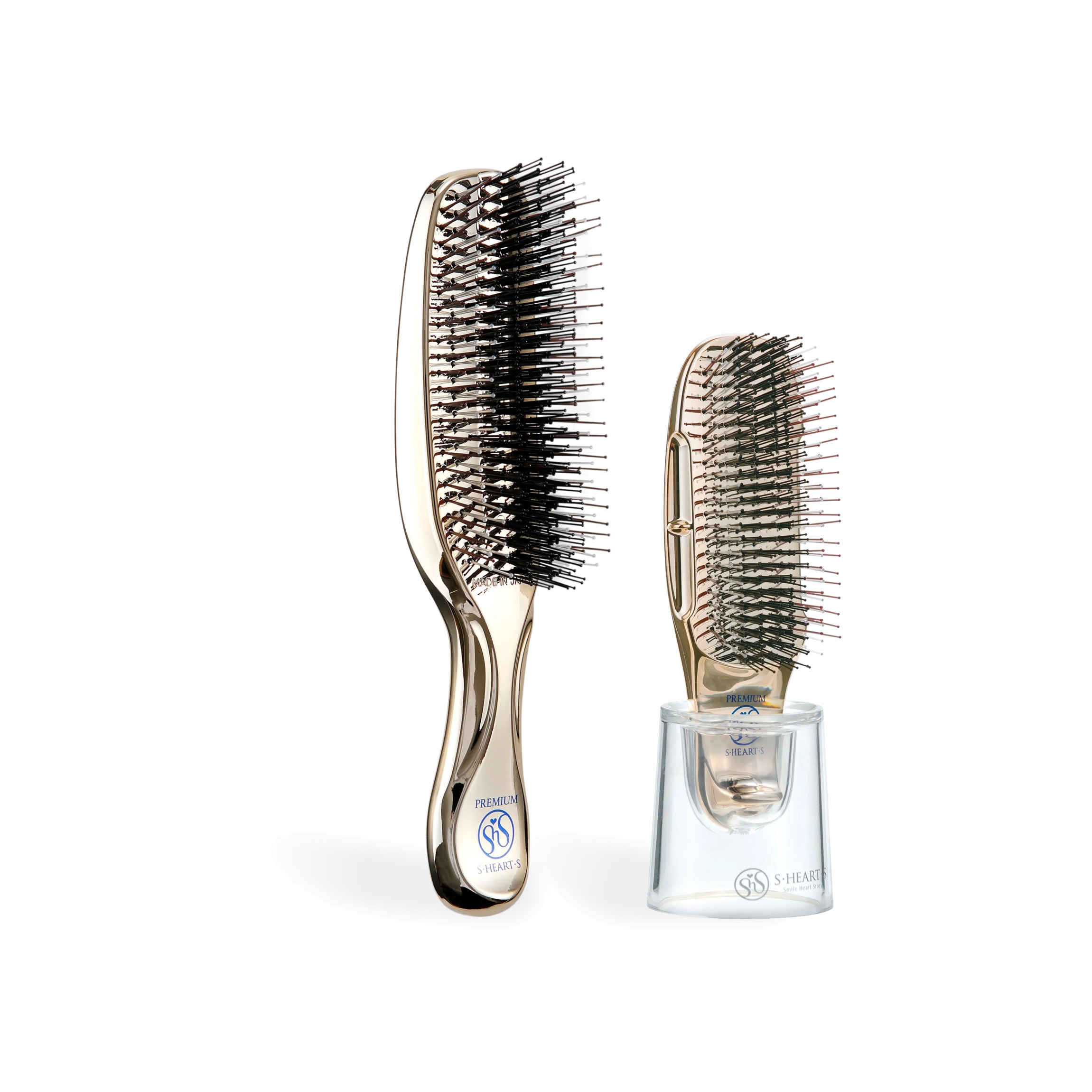 Расческа для волос массажная Scalp Brush + Short Золото купить в VISAGEHALL