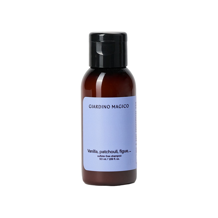 Шампунь бессульфатный с пептидами шелка Vanilla, patchouli, figue