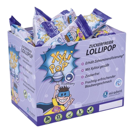 Леденец с ксилитом со вкусом голубики Xylipop 50шт купить в VISAGEHALL