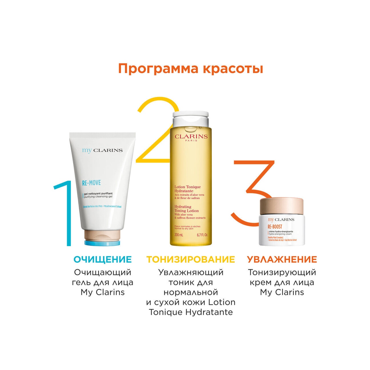 Крем для молодой кожи тонизирующий Re-Boost My Clarins  купить в VISAGEHALL
