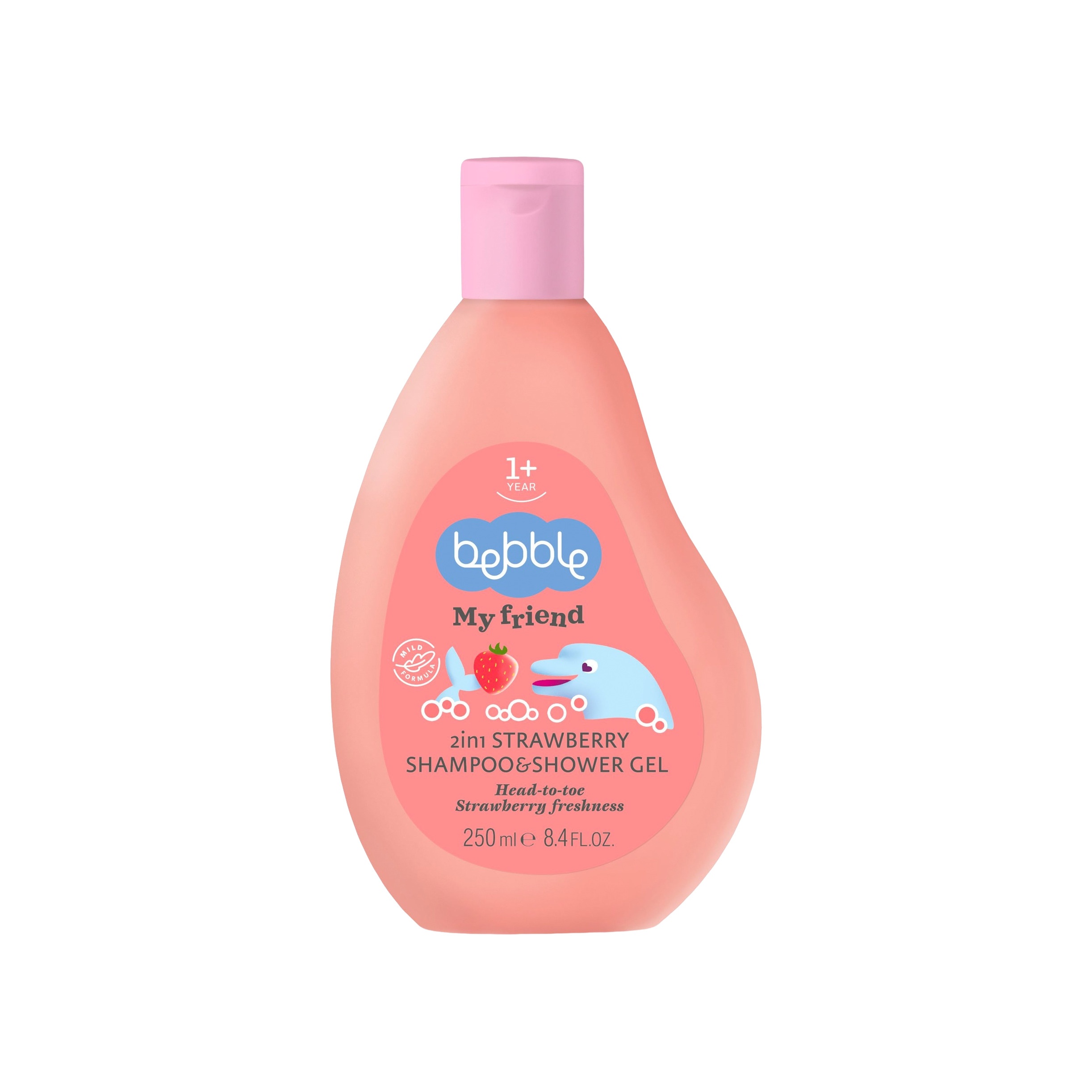 Шампунь и гель для душа 2в1 с ароматом Клубники 1 год+ My Friend  купить в VISAGEHALL