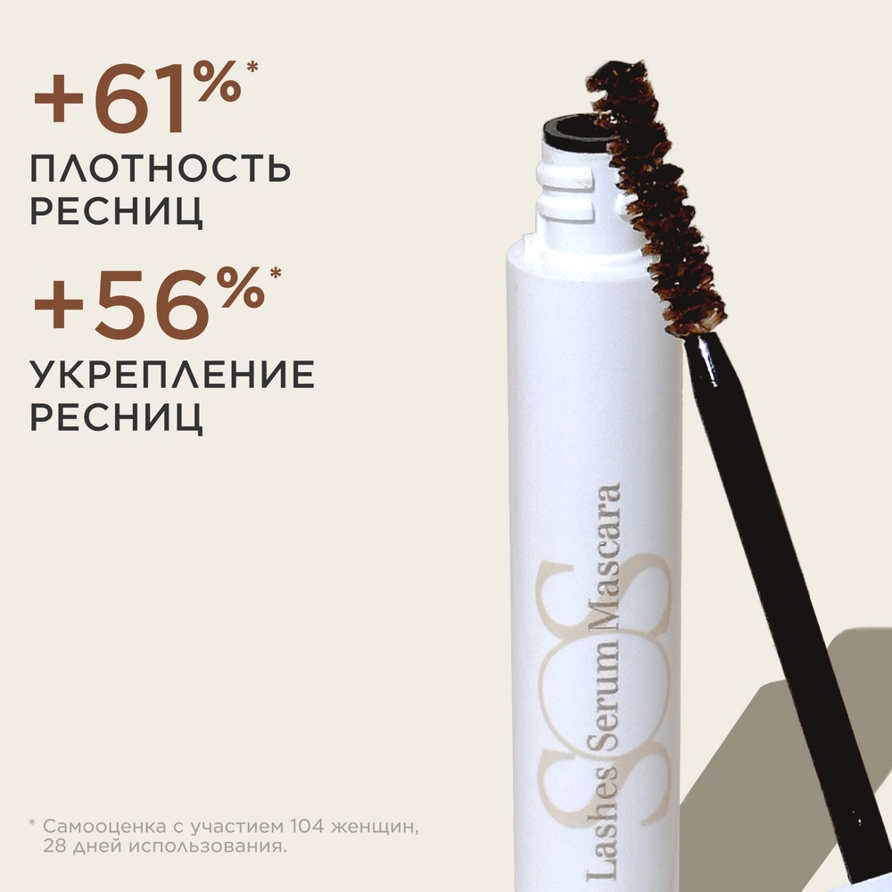 Праймер для ресниц восстанавливающий и укрепляющий SOS Lashes Serum Mascara