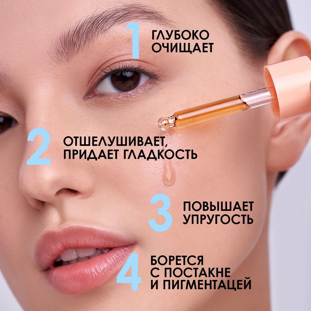 Сыворотка для лица очищающая пилинг для лица Aha+Bha My Beauty Week купить в VISAGEHALL