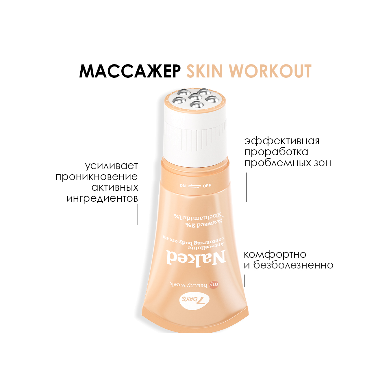 Крем-корсет для тела антицеллюлитный Naked My Beauty Week