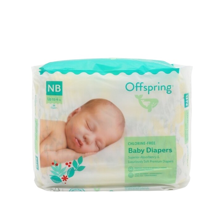 Подгузники NB Лимоны 2-4 кг 26 шт