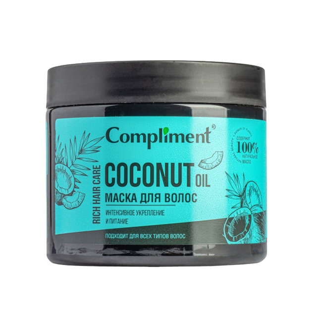 Маска для волос Укрепление и питание Rich Hair Care Coconut Oil купить в VISAGEHALL