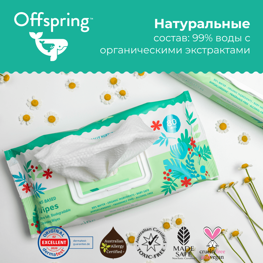 Влажные салфетки биоразлагаемые