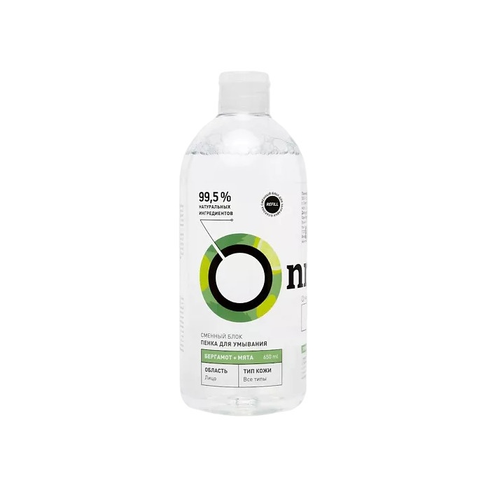 Пенка для умывания Бергамот и Мята Refill