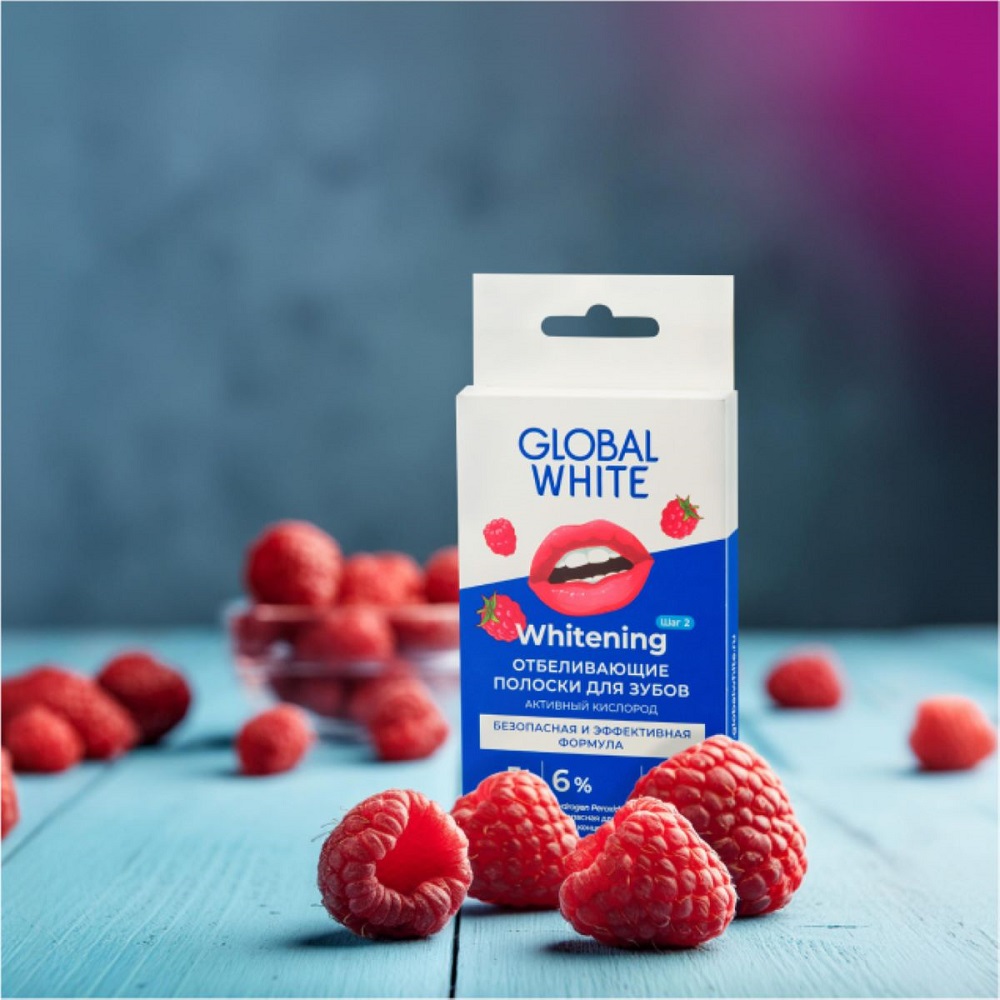 Полоски для зубов отбеливающие Малина купить в VISAGEHALL