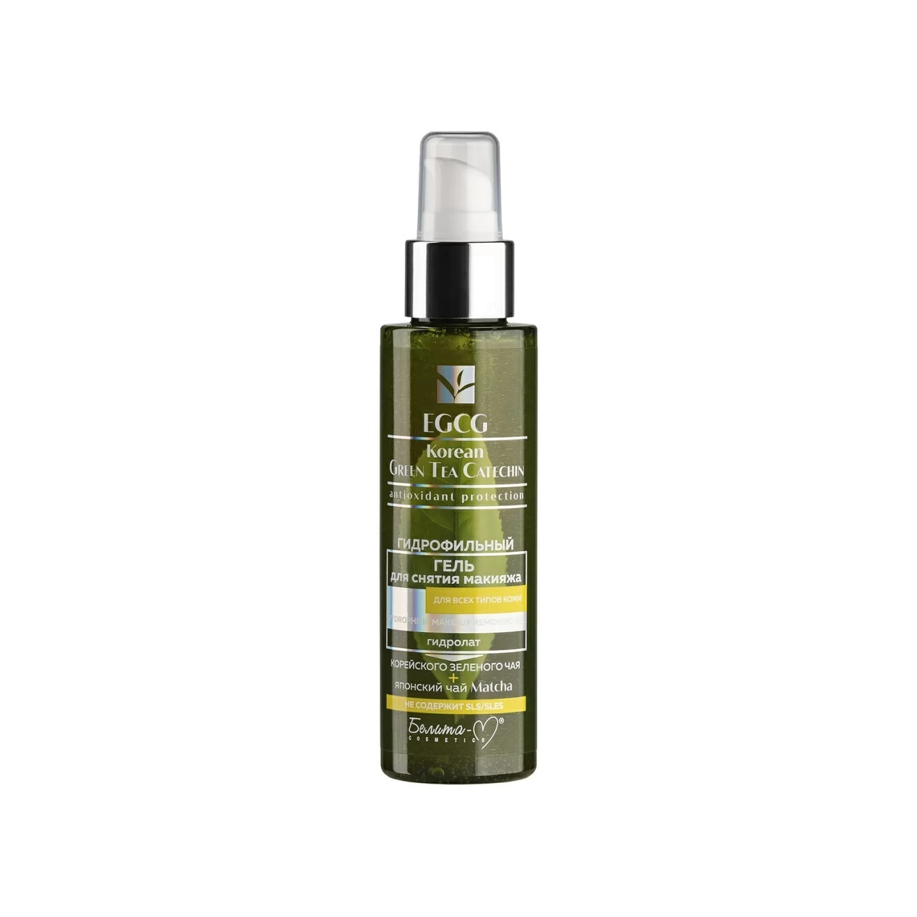 Гель гидрофильный для снятия макияжа Eggg Korean Green Tea купить в VISAGEHALL