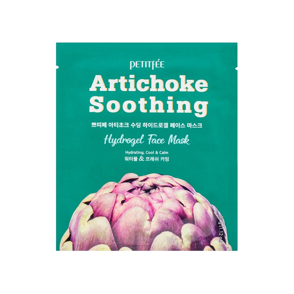 Маска для лица гидрогелевая освежающая с экстрактом артишока