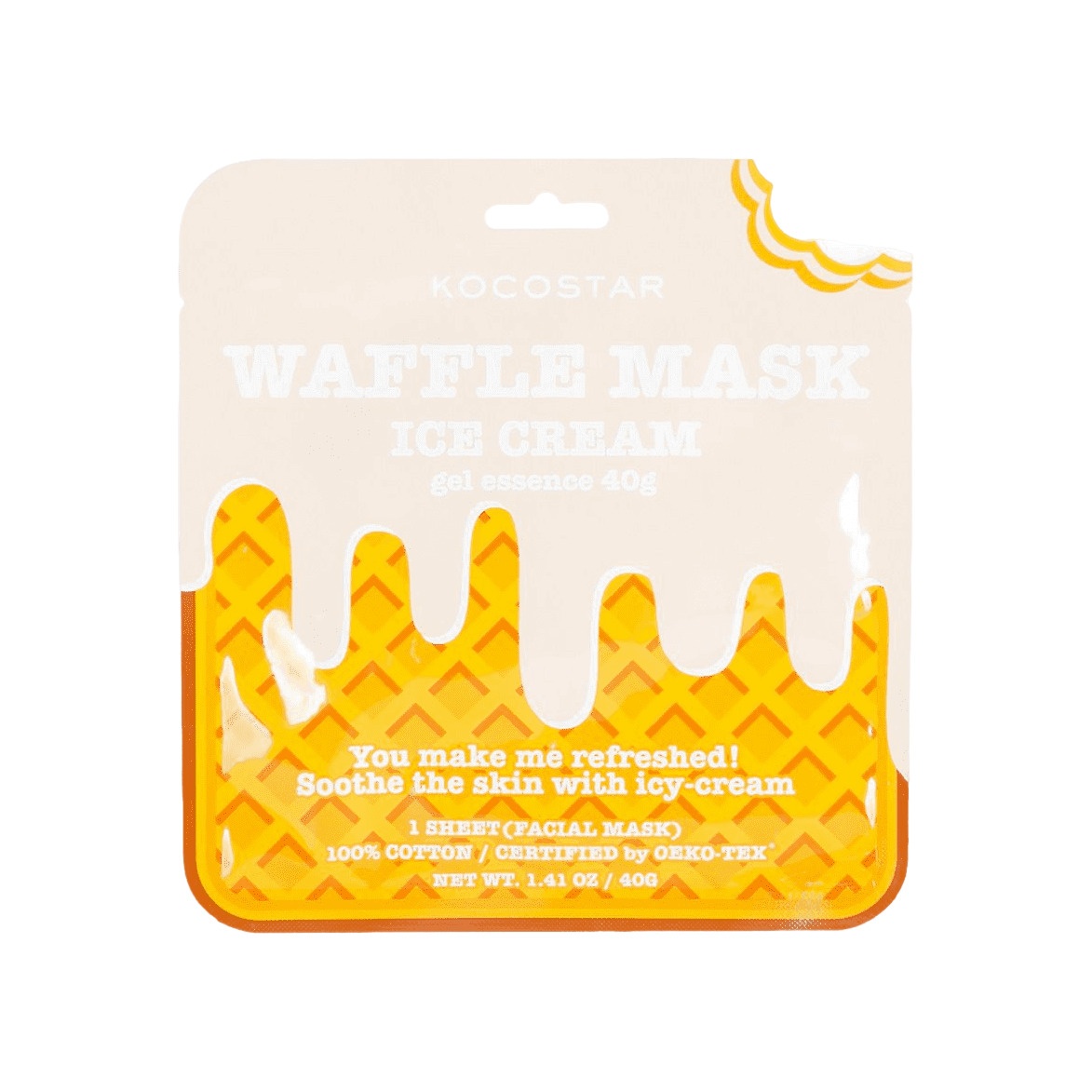 Маска для лица освежающая и смягчающая Waffle Mask Ice Cream купить в VISAGEHALL