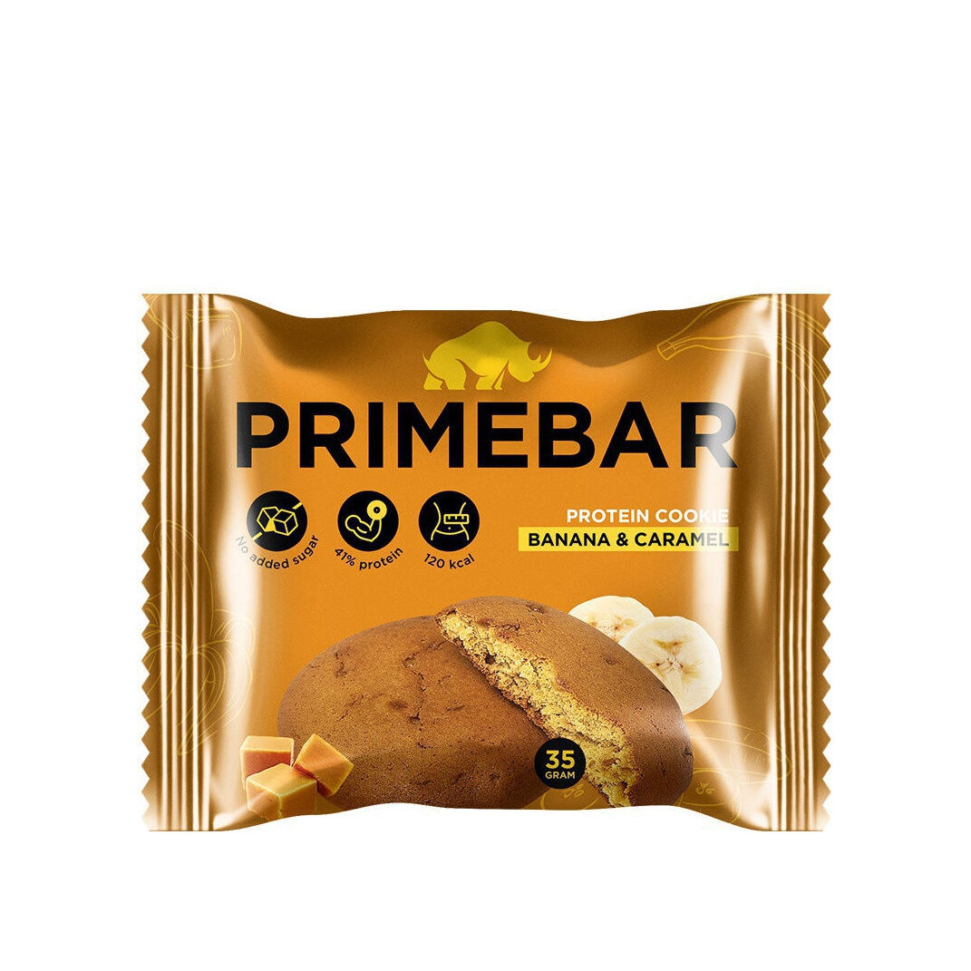 Печенье протеиновое Банан и Карамель Primebar купить в VISAGEHALL