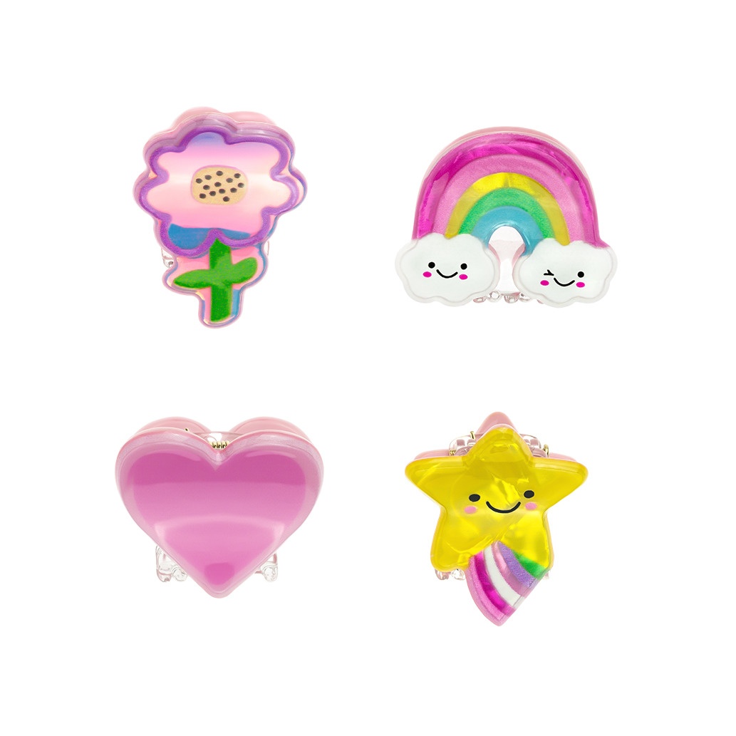 Заколки-крабики для волос детские Clipstar Kids Happy World