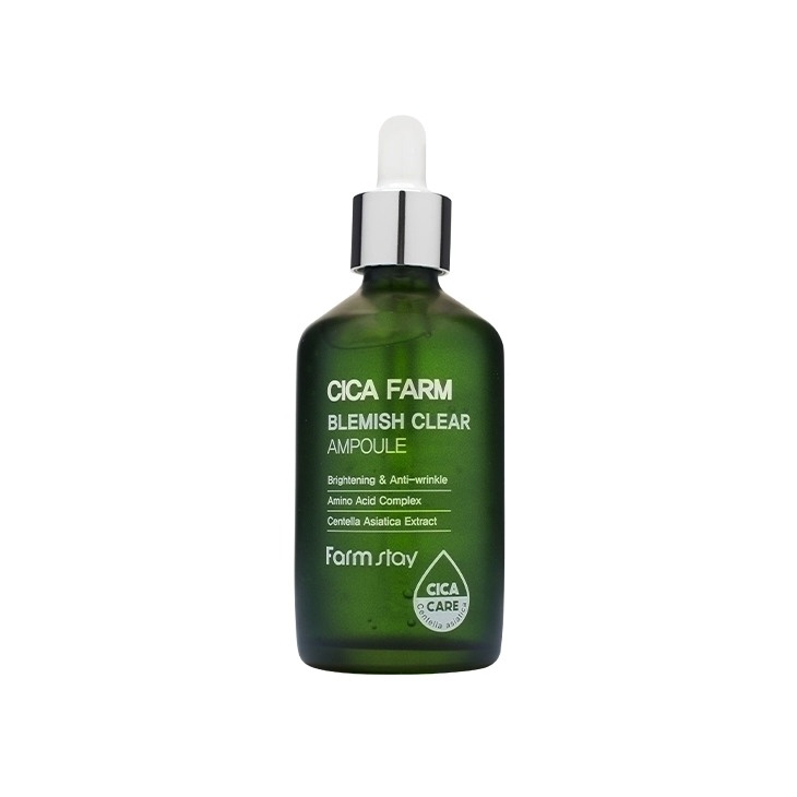Сыворотка для лица с центеллой против покраснений Cica Farm Blemish Clear Ampoule