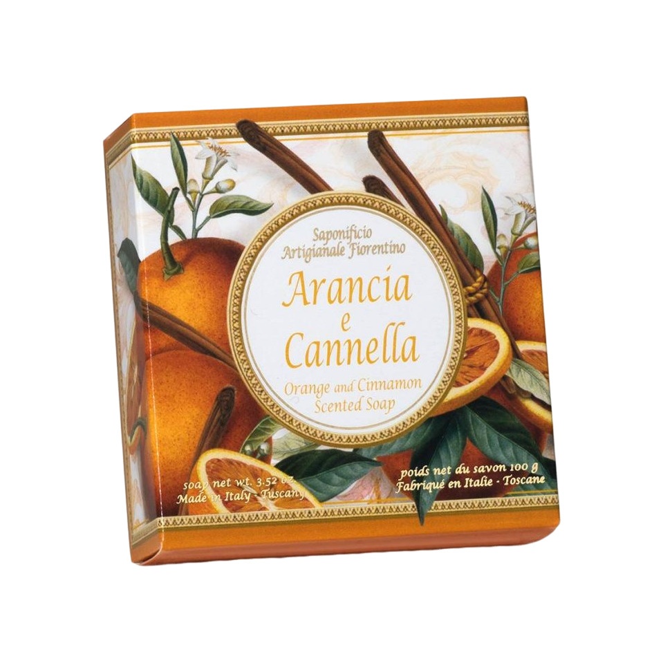 Мыло Апельсин и корица Arancia e Cannella купить в VISAGEHALL