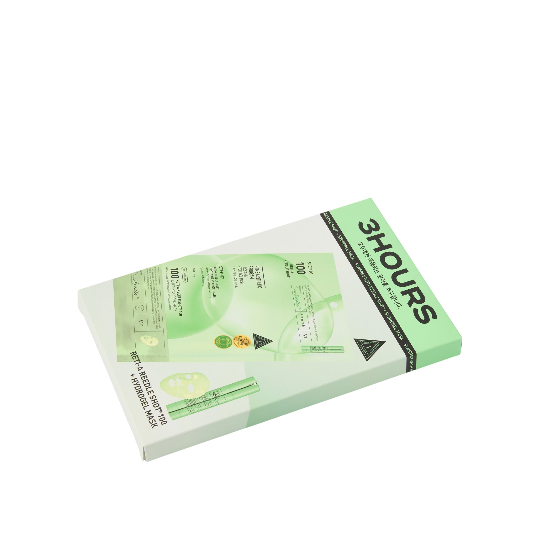 Маска для лица с микроиглами Reti-A Reedle Shot 100 2Step Hydrogel Mask 4шт купить в VISAGEHALL