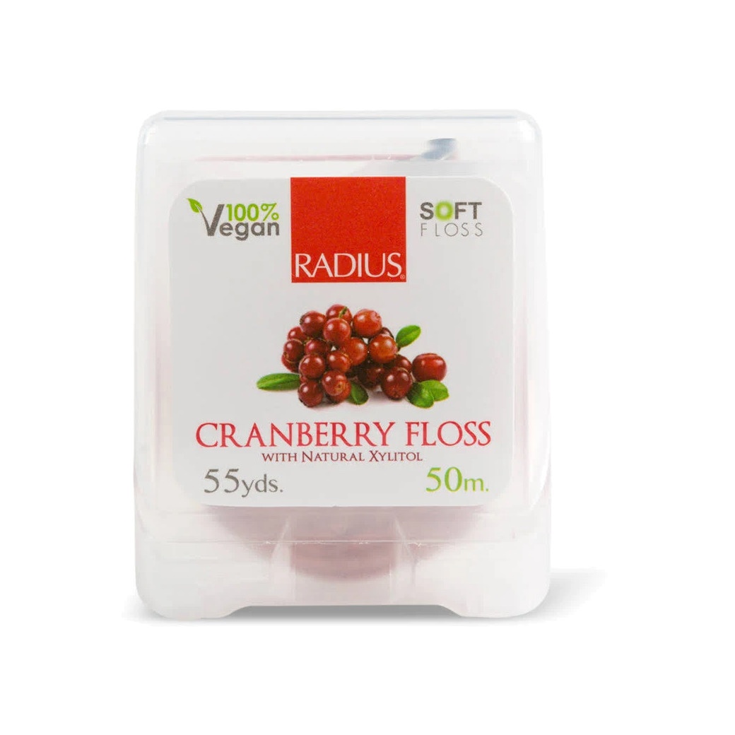 Нить зубная со вкусом клюквы Floss Vegan