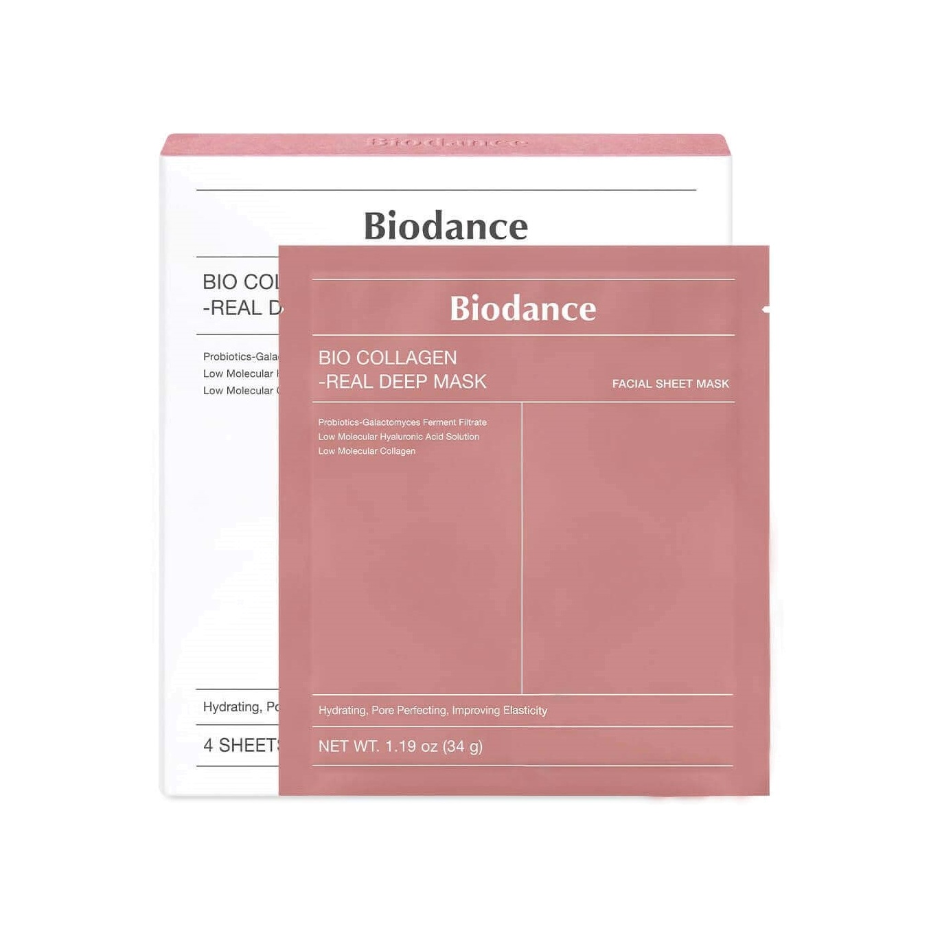 Маска ночная гидрогелевая с коллагеном Bio-Collagen Real Deep Mask 4шт купить в VISAGEHALL