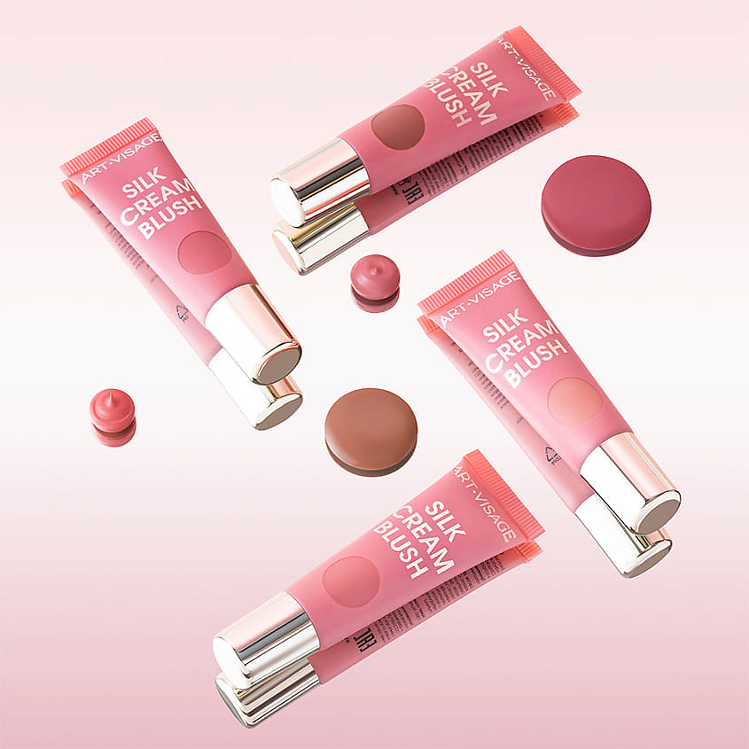 Румяна кремовые с сатиновым финишем Silk Cream Blush