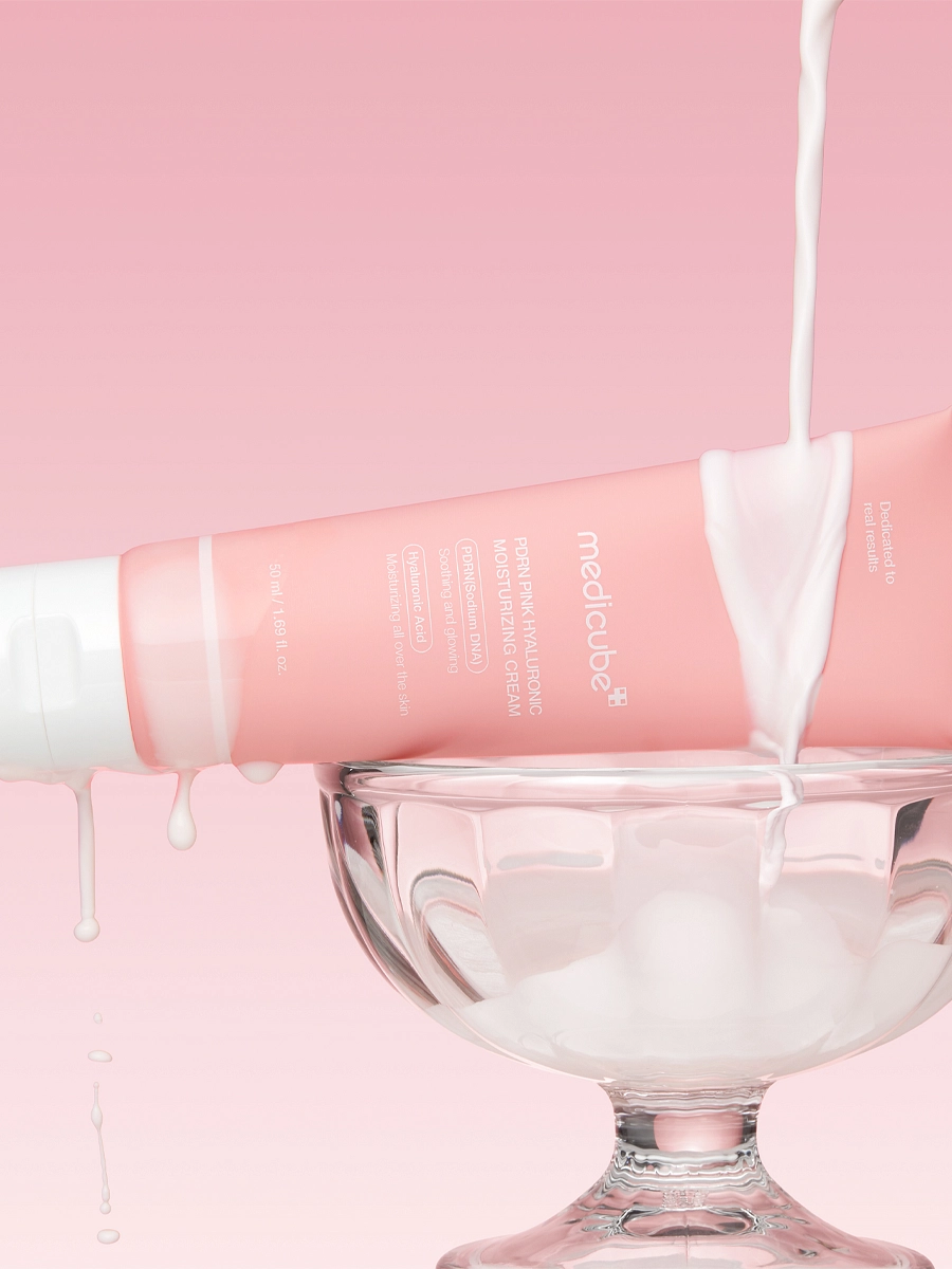 Крем для лица пептидный с PDRN Pink Hyaluronic Moisturizing Cream купить в VISAGEHALL