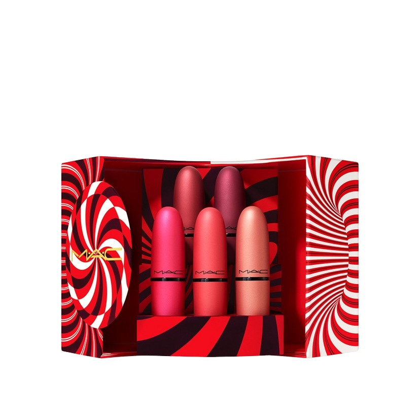 НАБОР ДЛЯ ГУБ MISTLETOE MATTE POWDER KISS LIPSTICK X5