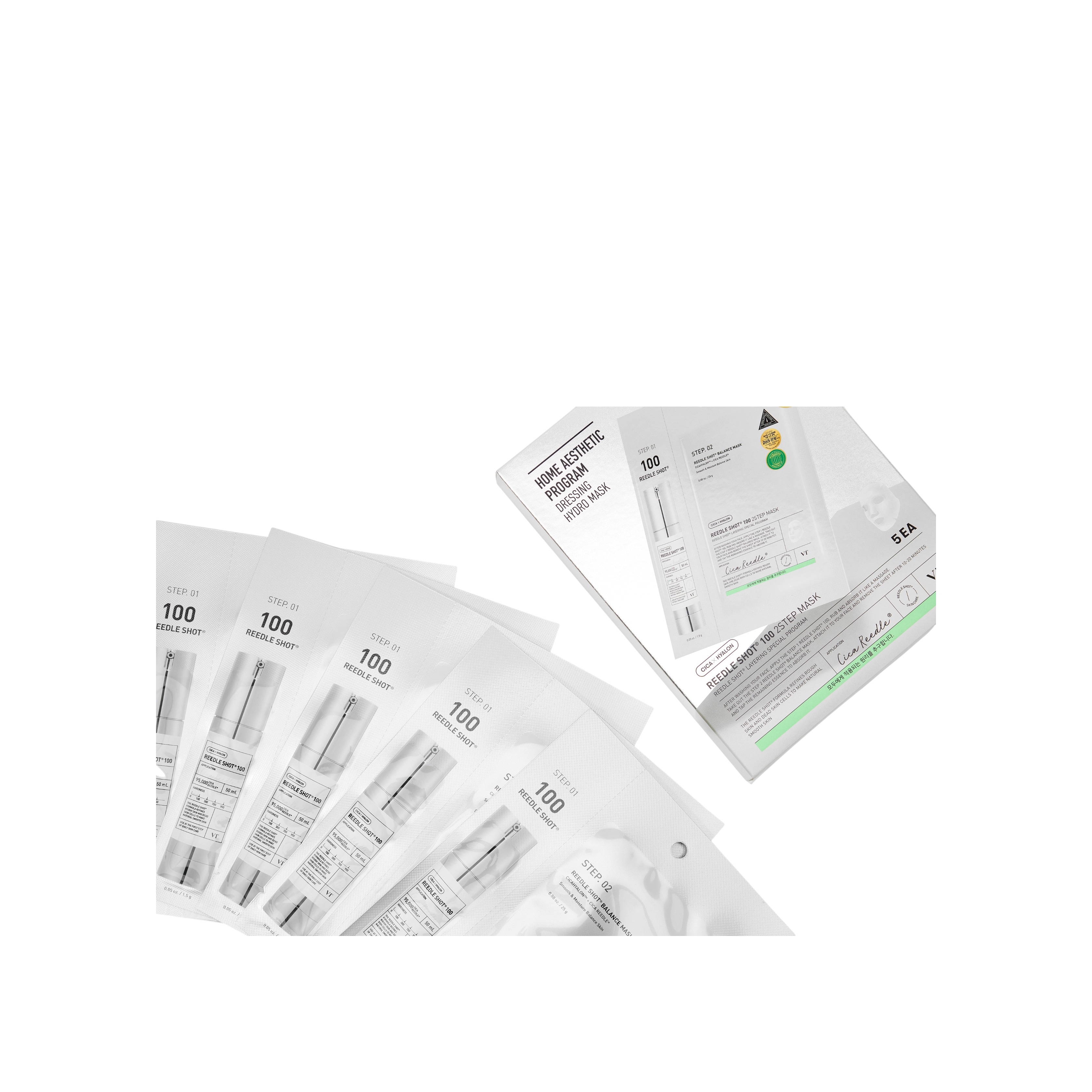 Маска для лица тканевая Reedle Shot 100 2 Step Mask 5x25гр купить в VISAGEHALL