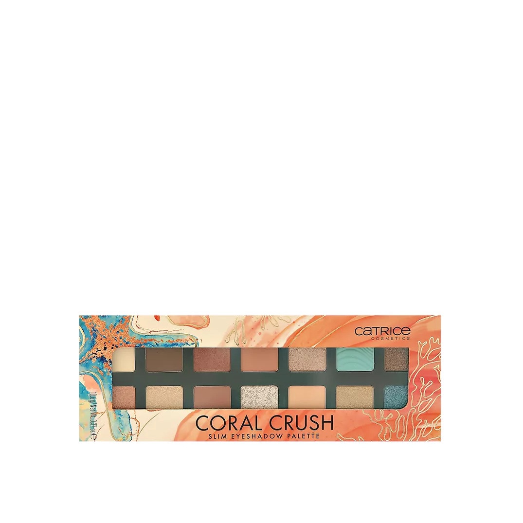 Палетка теней для век Coral Crush Slim Eyeshadow Palette Catrice купить в VISAGEHALL