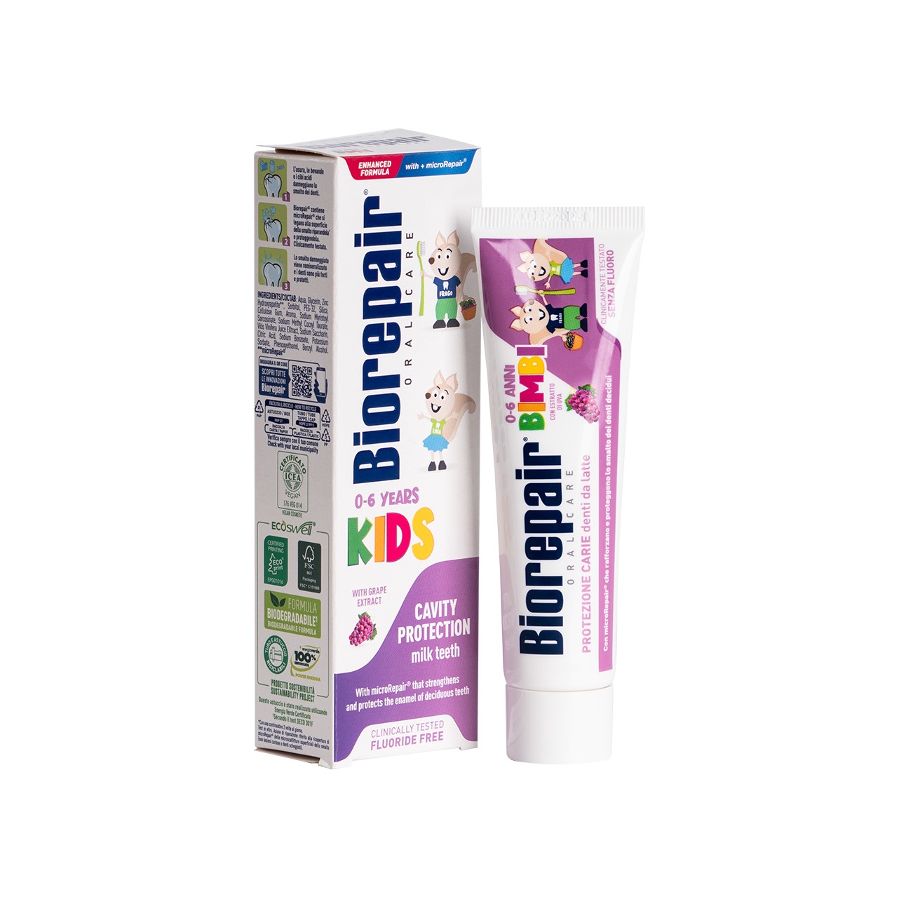 Зубная паста детская с экстрактом винограда 0-6 лет  купить в VISAGEHALL