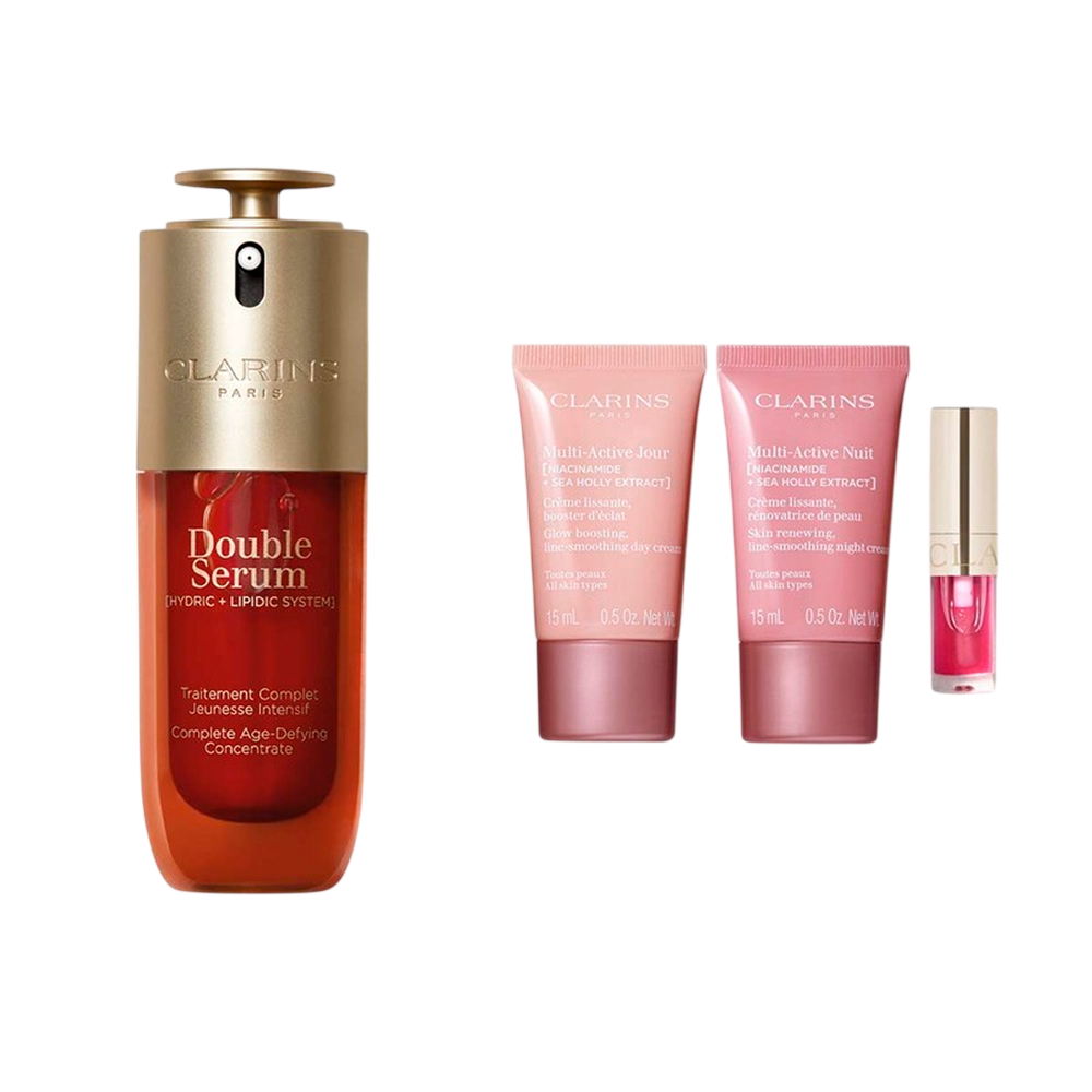Набор с сывороткой Double Serum и средствами против первых морщин Multi-Active 