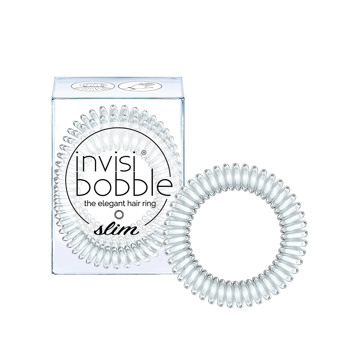 Резинка-браслет для волос Slim Crystal Clear купить в VISAGEHALL