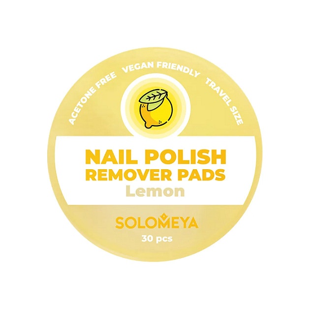 Салфетки для снятия лака без ацетона с ароматом Лимона