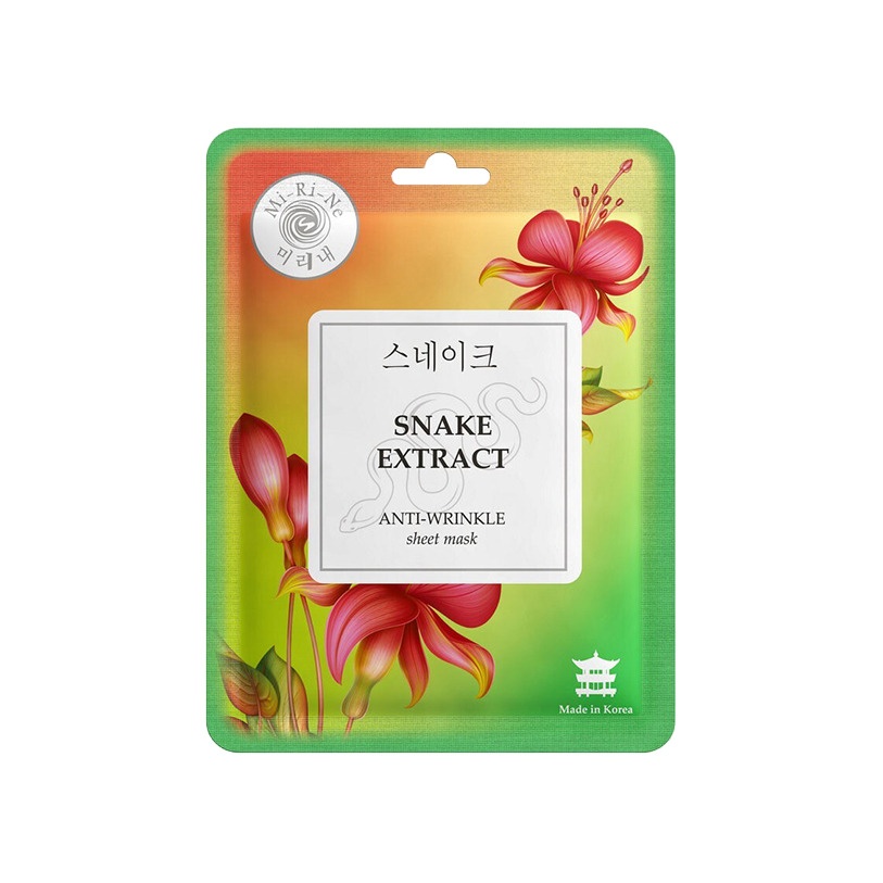 Маска тканевая разглаживающая с экстрактом змеиного яда Snake Extract