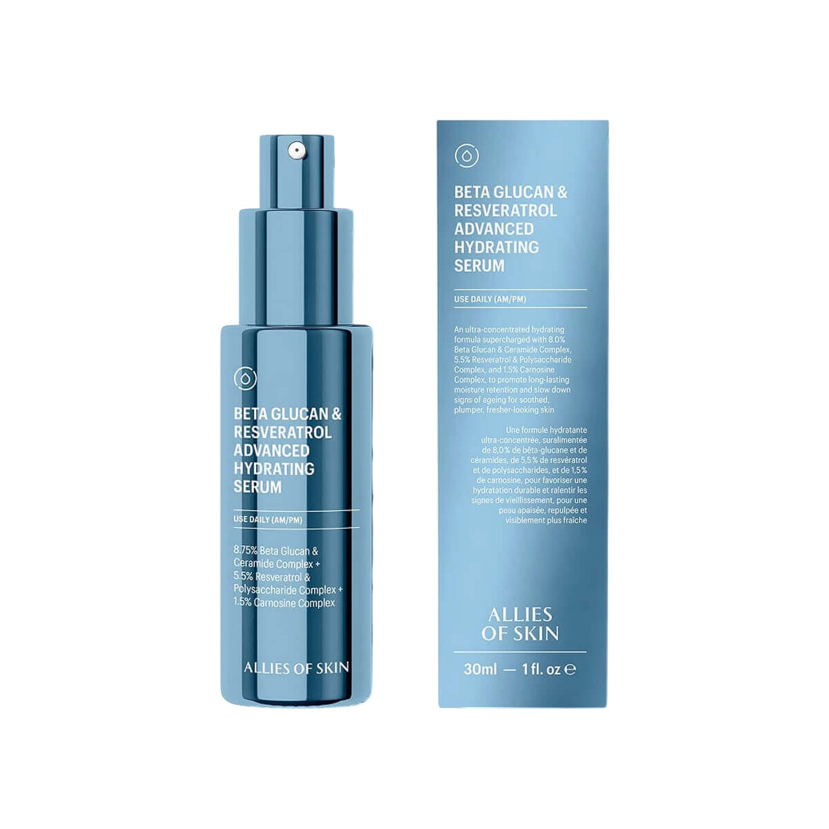 Сыворотка антиоксидантная с бета-глюканом и ресфератролом Beta Glucan & Resveratrol купить в VISAGEHALL