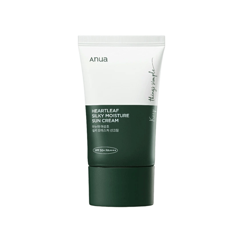Крем с экстрактом хауттюйнии солнцезащитный Heartleaf Silky Suncream 