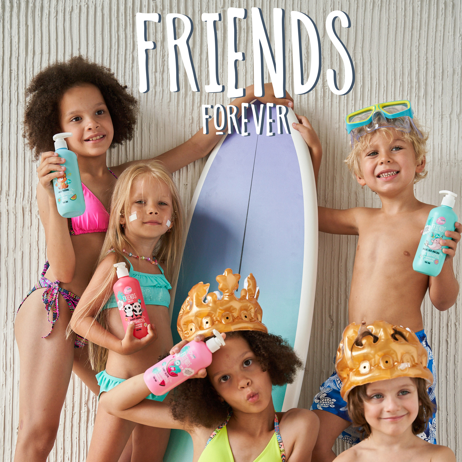 Гель-шампунь для девочек 2-в-1 с Малиной и Ромашкой Friends Forever Pretty Kitty купить в VISAGEHALL