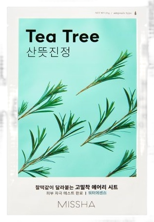 Маска для лица успокаивающая Airy Fit Sheet Mask Tea Tree 