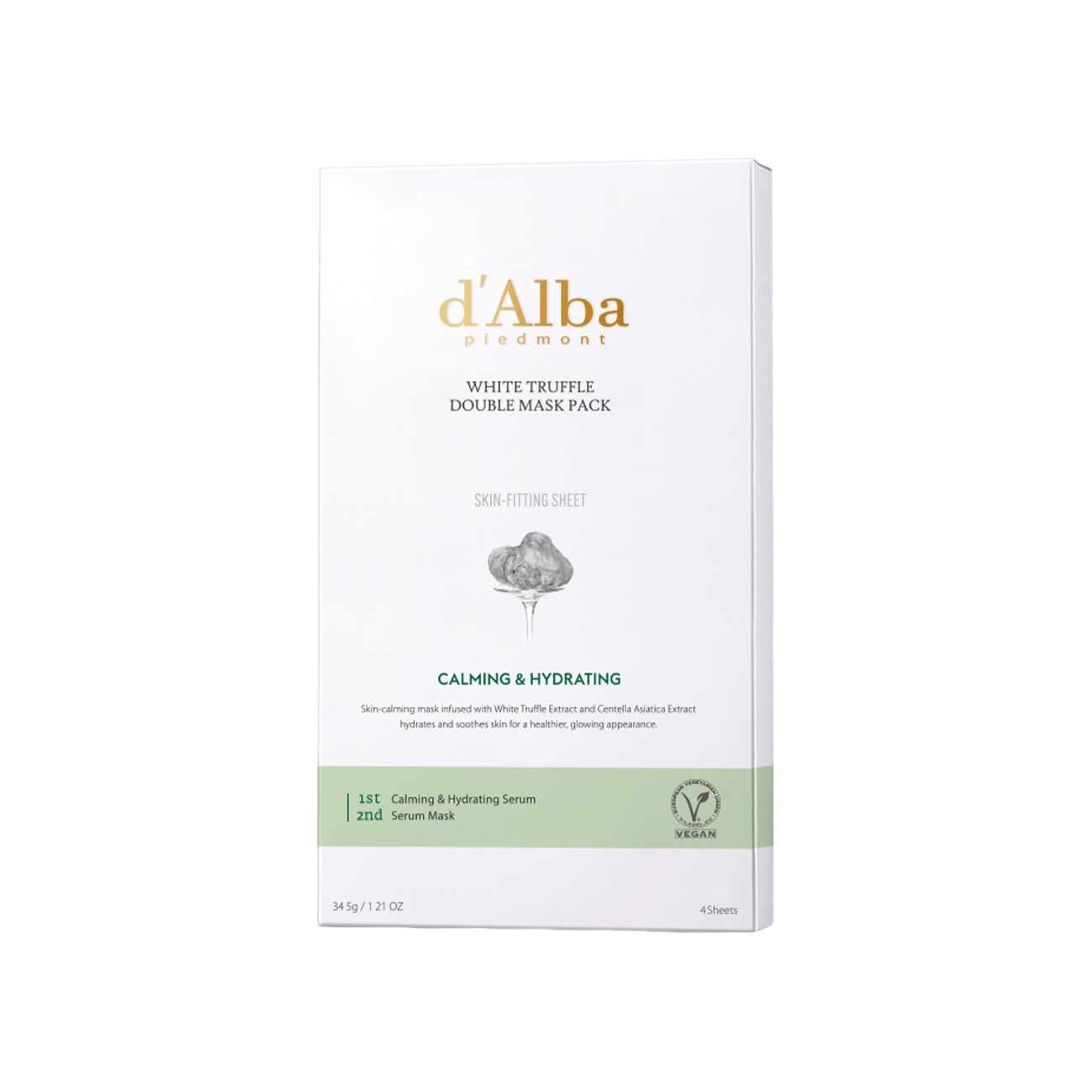 Маска для лица успокаивающая White Truffle Double Mask Pack купить в VISAGEHALL