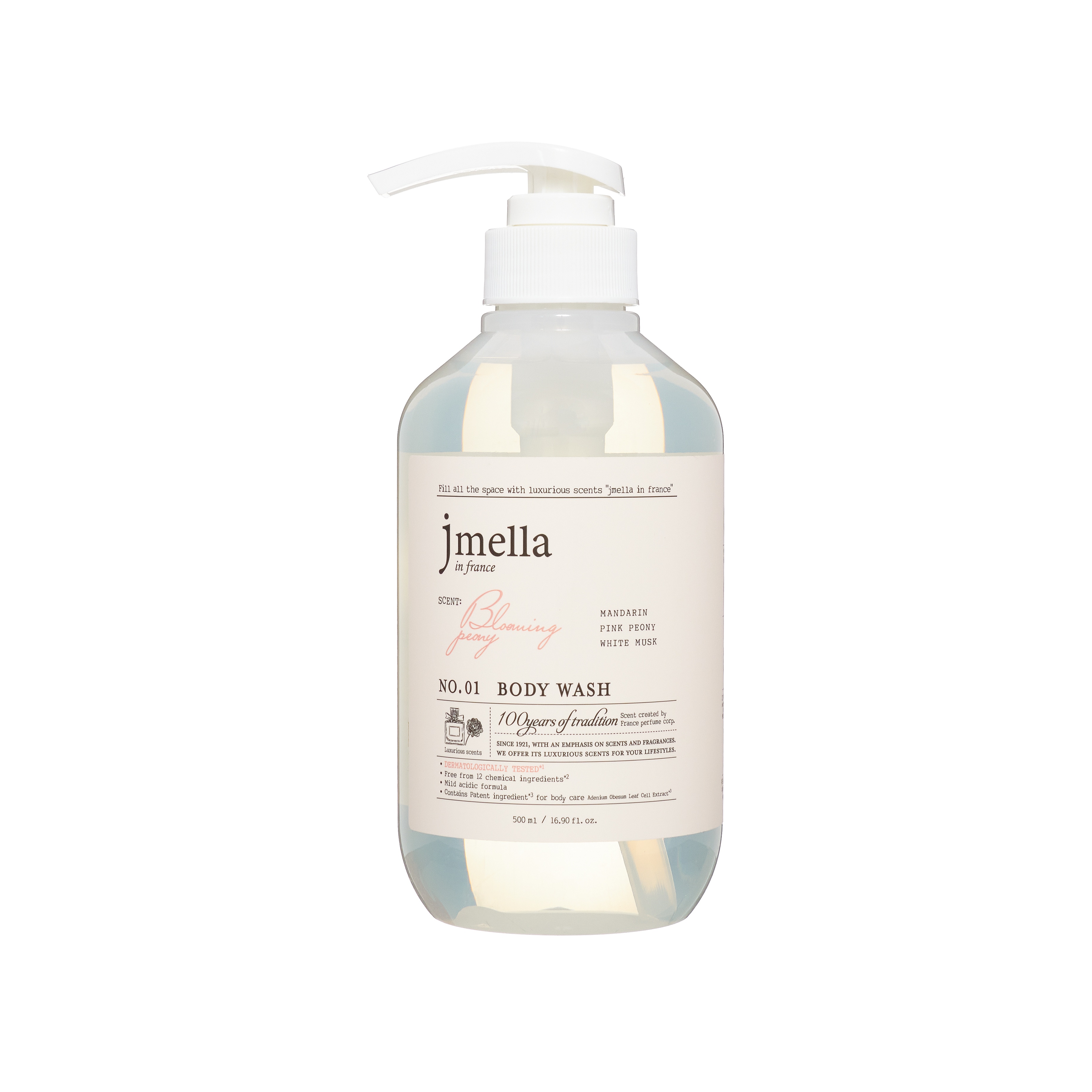 Гель для душа "Мандарин, розовый пион, белый мускус" купить в VISAGEHALL