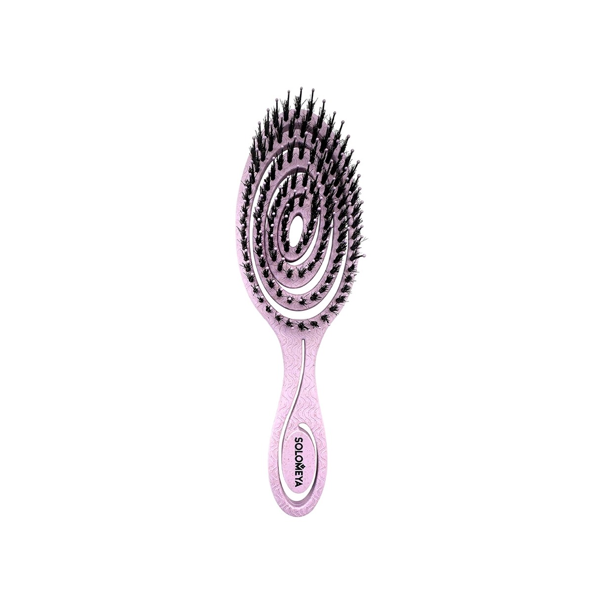 Био-расческа для волос с натуральной щетиной сиреневая купить в VISAGEHALL