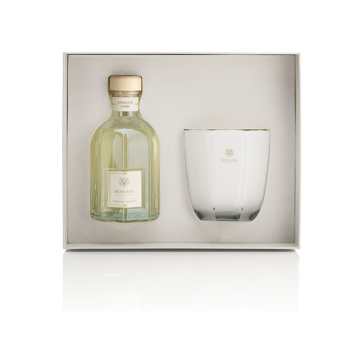 Набор Ginger & Lime: Диффузор 500мл + Свеча 500г купить в VISAGEHALL