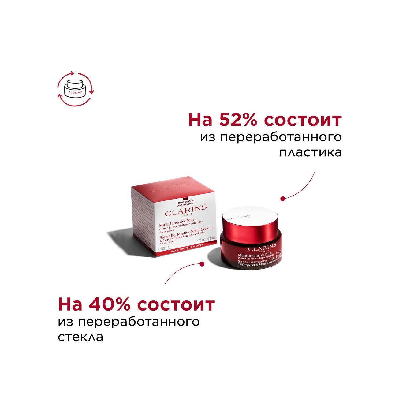 Крем ночной восстанавливающий с эффектом лифтинга для любого типа кожи Multi-Intensive купить в VISAGEHALL