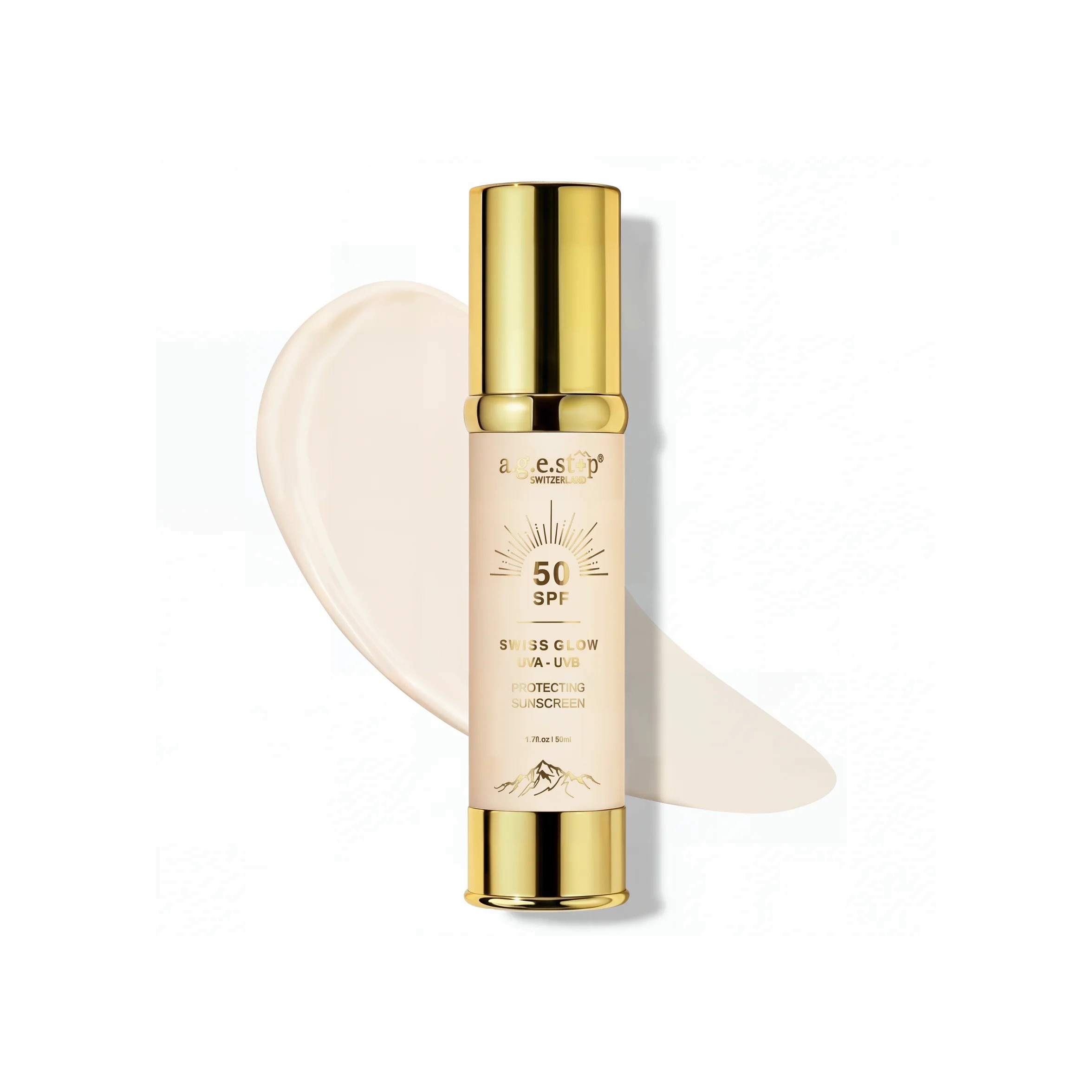 Солнцезащитный крем-флюид Swiss Glow UVA-UVB Protecting Sunscreen SPF50 купить в VISAGEHALL