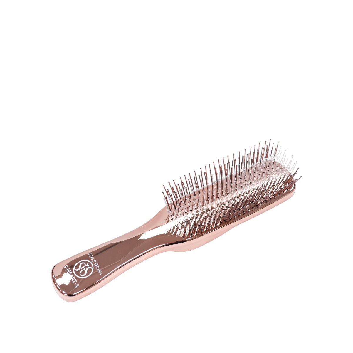 Расческа для волос массажная Scalp Brush + Long Розовое Золото купить в VISAGEHALL