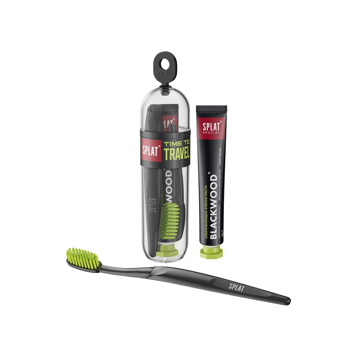 Набор дорожный Зубная паста + зубная щетка Blackwood купить в VISAGEHALL